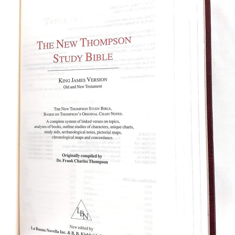KJV New Thompson Study Bible Hardcover English Bible