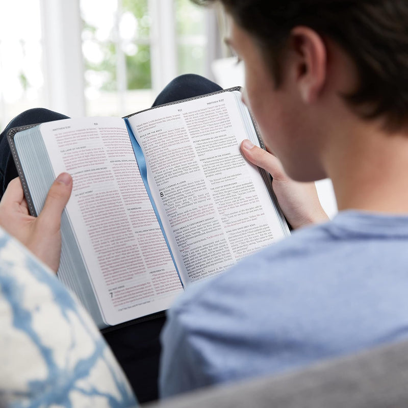 KJV Thinline Bible Youth Edition Brown LeatherSoft Red Letter