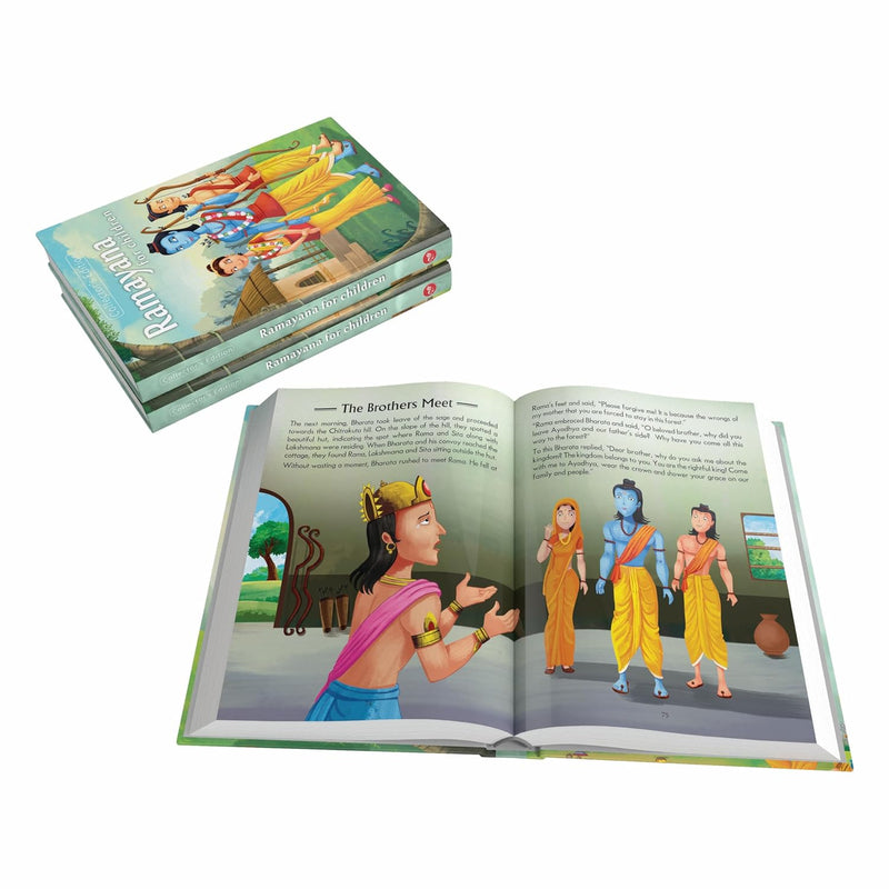 Pegasus Religious Books Set of 3 – Shrimad Bhagavad Gita, Ramayana & Mahabharata for Children (Hardcover)