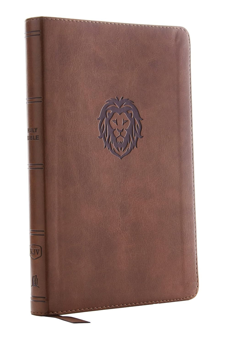 KJV Thinline Bible Youth Edition Brown LeatherSoft Red Letter