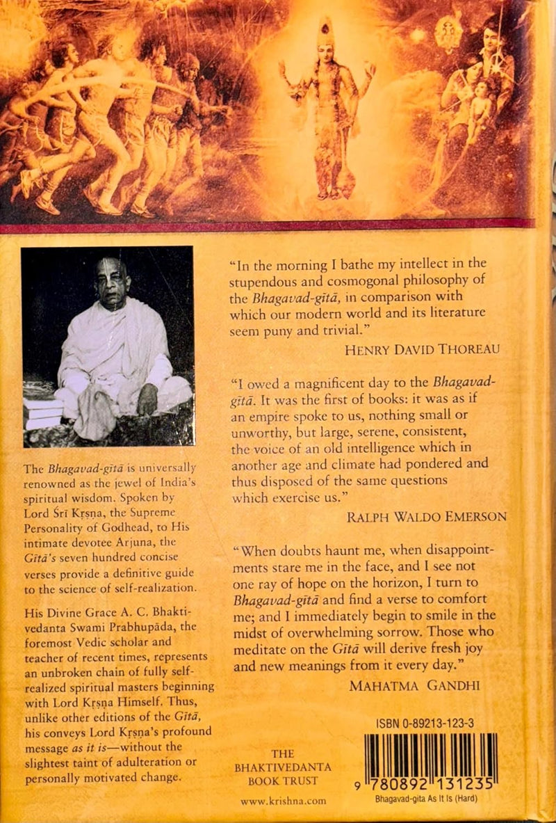 Bhagavad Gita As It Is – English New Edition (Hardcover)  Original Translation by His Divine Grace A.C. Bhaktivedanta Swami Prabhupada