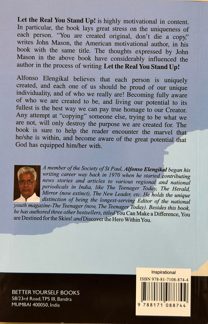 Let The Real You Stand Up By Alfonso Elengikal Inspirational Self Help Book EachDayKart