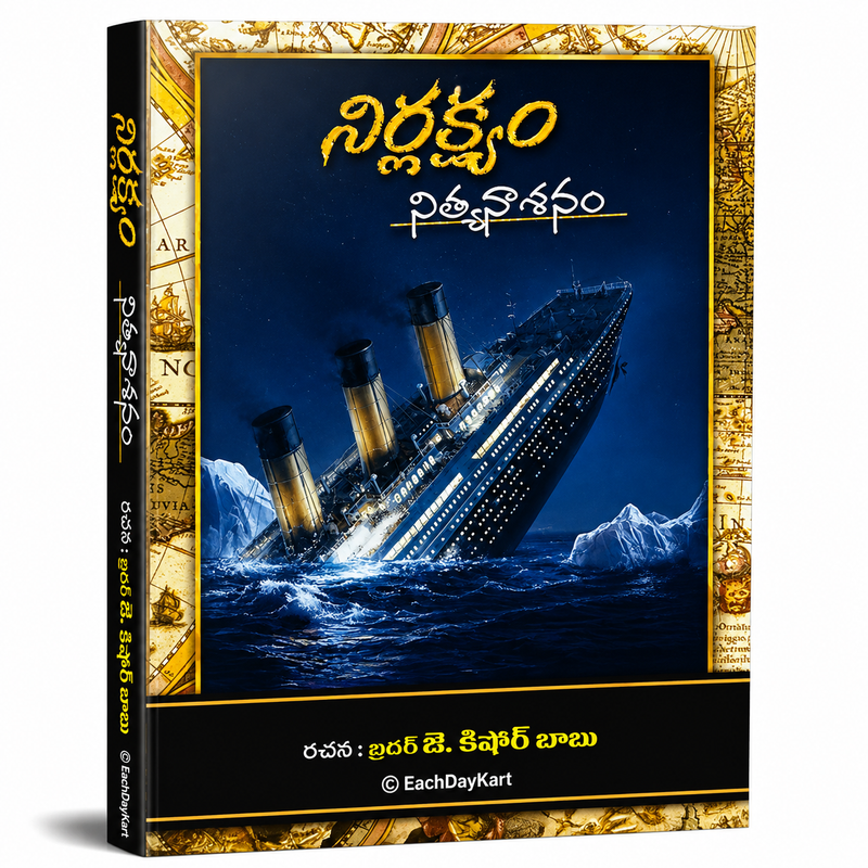 Nirlakshyam Nitya Nasanam Telugu Christian Book On Spiritual Negligence And Eternal Consequences By Brother J Kishore Babu EachDayKart