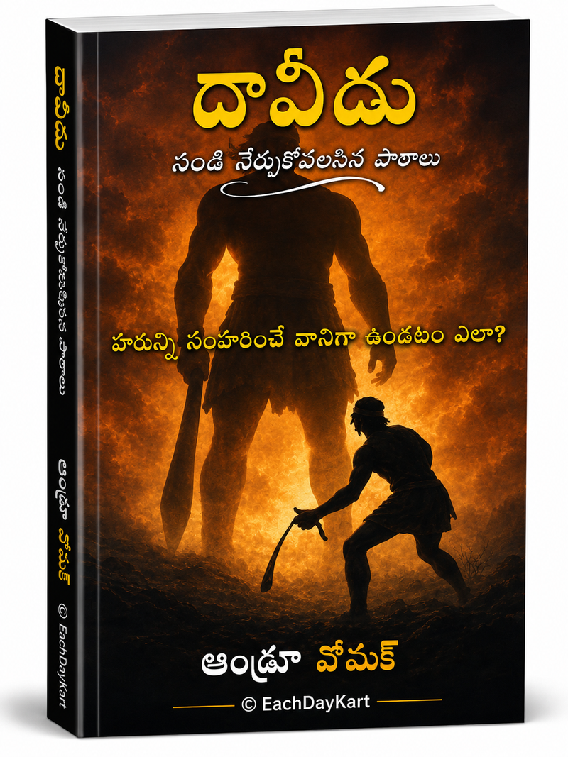 Davidu Nundi Nerchukovalasina Paatalu Telugu Christian Character Study Book By Andrew Wommack EachDayKart