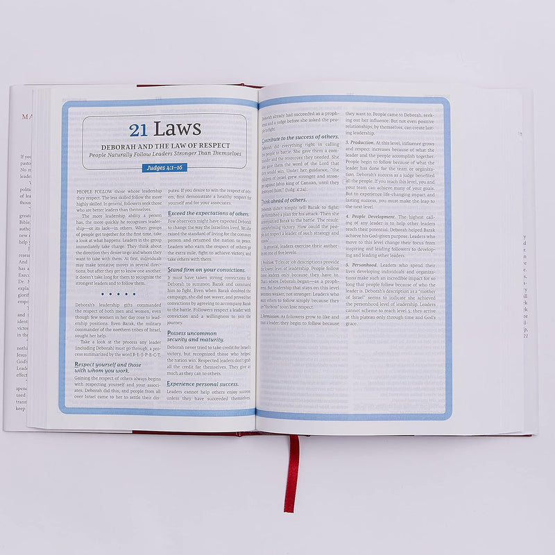 NKJV Maxwell Leadership Bible by John C. Maxwell – Hardcover, Study Bible for Leaders | EachDayKart