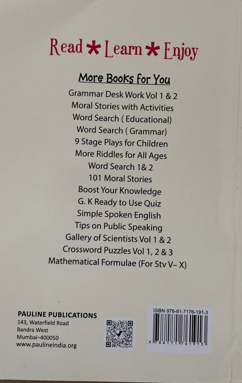 Riddles For All Ages By Dr Chittaranjan Andrade Catholic Puzzle And Brain Teaser Book EachDayKart