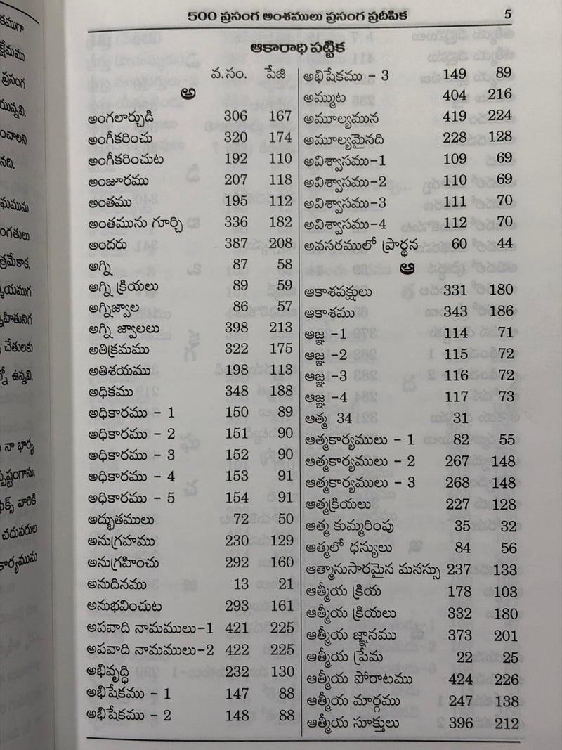 500 Prasanga Amshamulu Prasanga Pradeepika Part 1 Telugu Christian Books Sermon Outline Guide By Rev D A Daniel EachDayKart