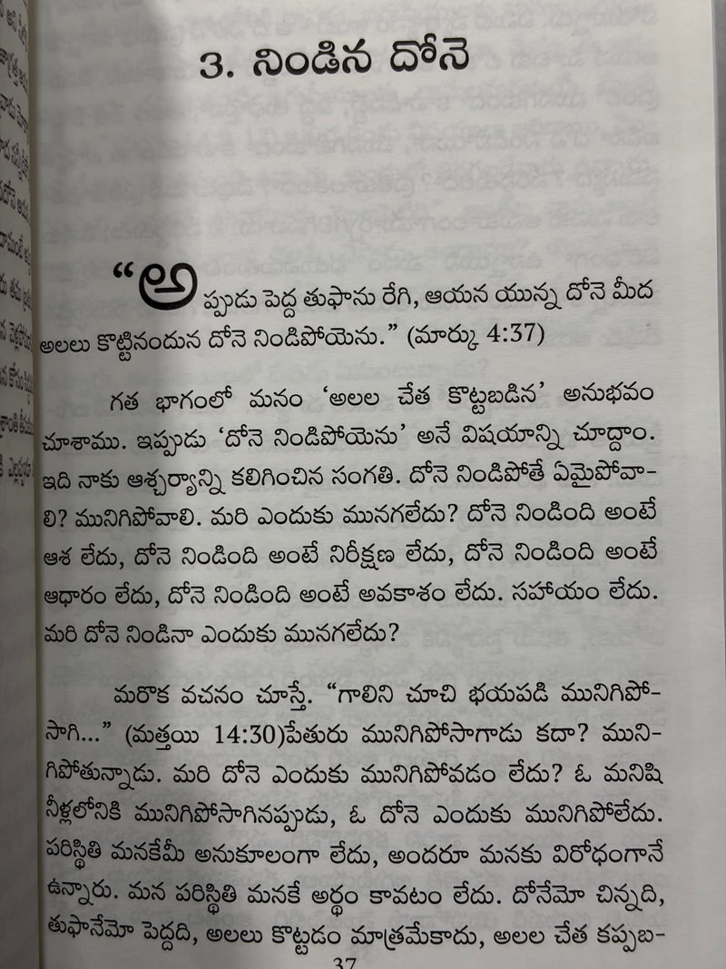 Chinna Done Pedda Tufanu Telugu Christian Book By Pilla Venkata Ratnam EachDayKart