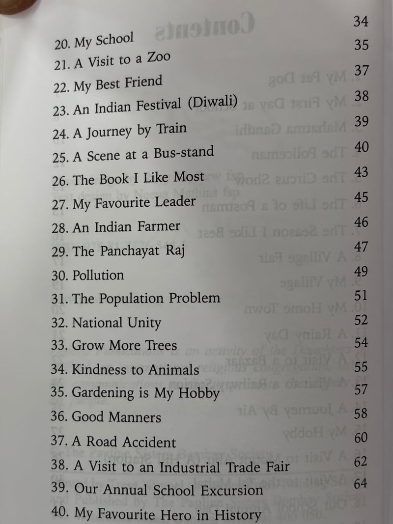 Essays For Primary And Middle School By Fr Augustine Mannoor Catholic Education Essay Writing Book EachDayKart