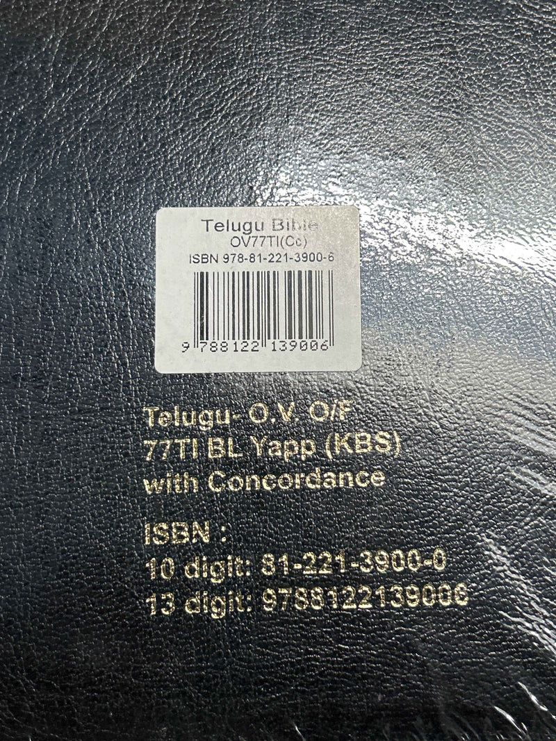 Holy bible telugu korean giant print leather cover gold edge thumb index by bsi - EachDayKart