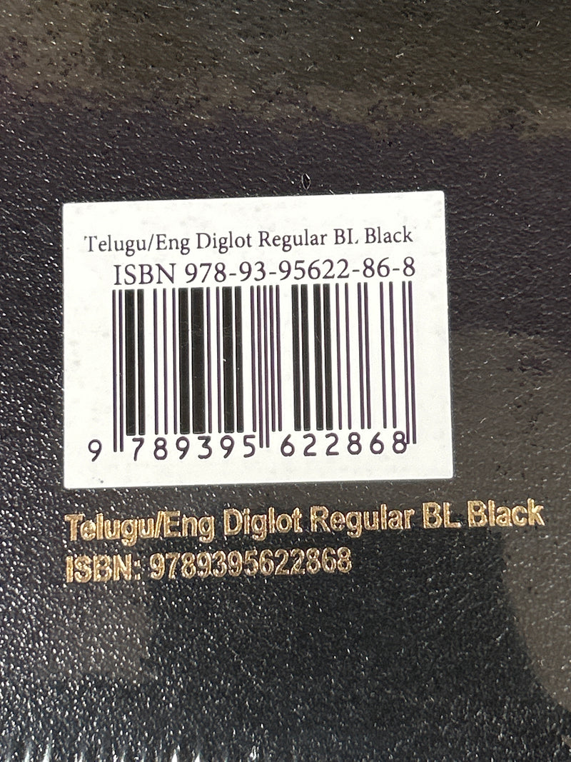 Eachdaykart Holy Bible Bilingual (English & Telugu) – Leatherette Black (BSI)