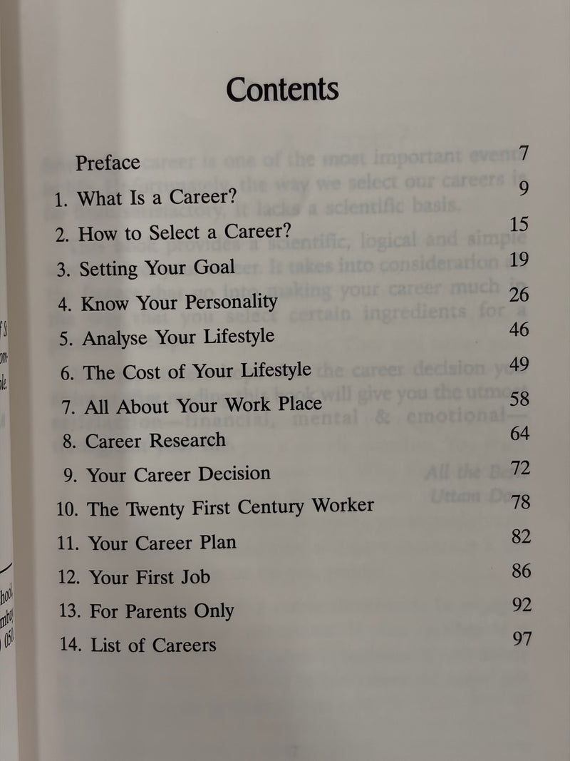 How To Select Your Career By Uttam Dave Catholic Career Guidance Self Development Book EachDayKart