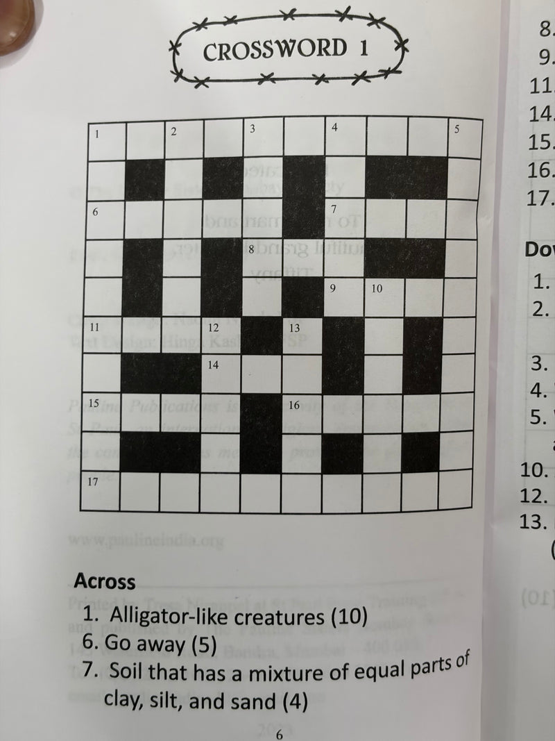 Crossword Puzzles Iii Educational Brain Teaser Activity Book By Dr Chittaranjan Andrade EachDayKart