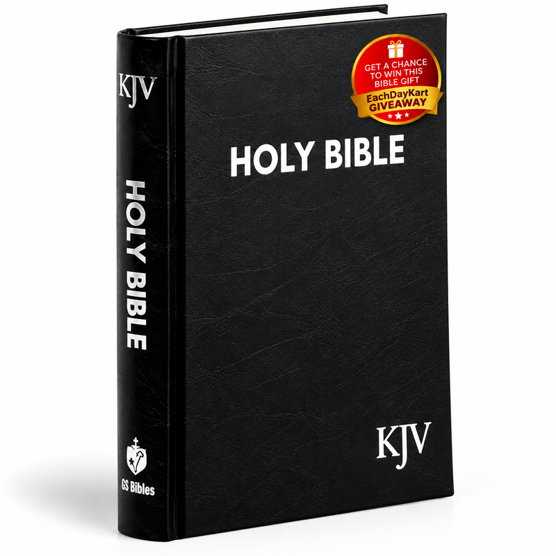 KJV Compact Black Hardcover English Bible