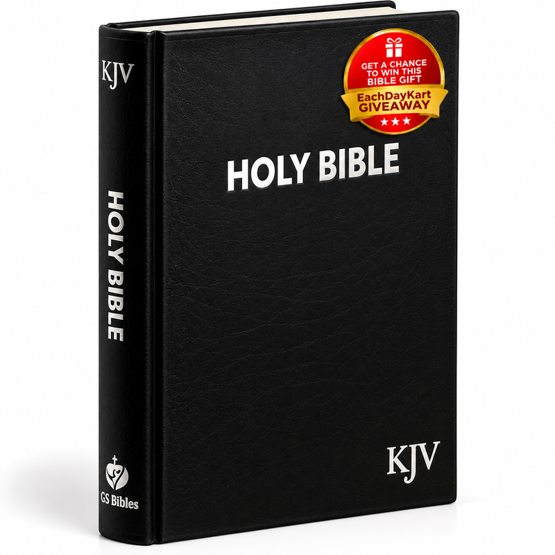 KJV Medium Black Hardcover English Bible