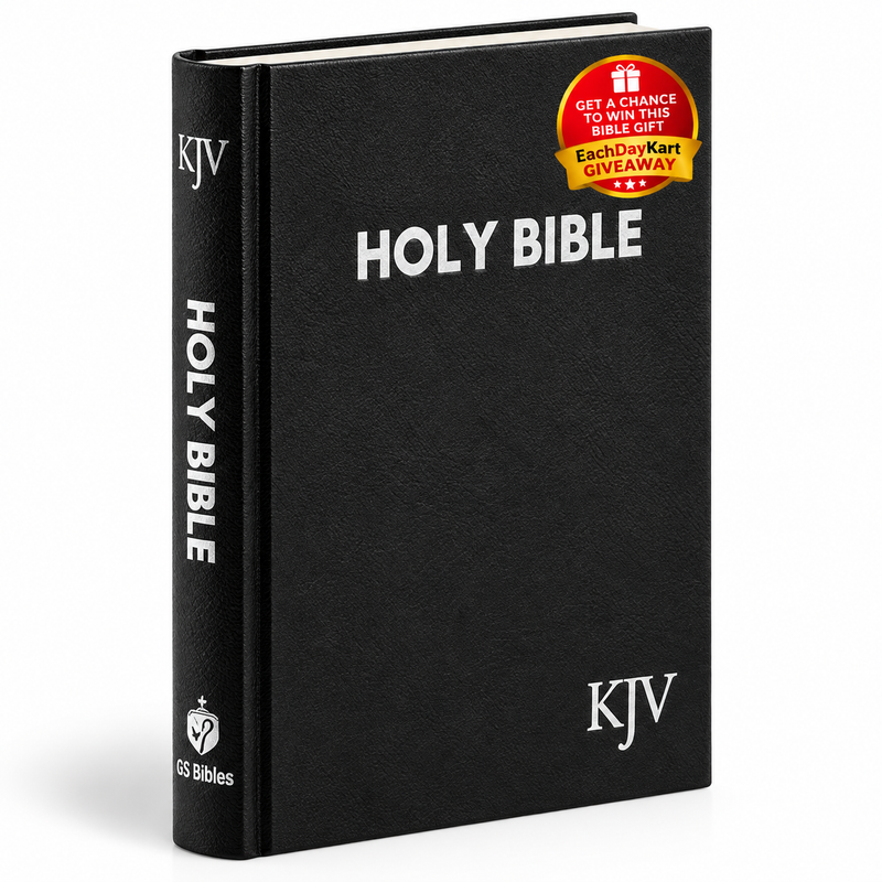 KJV Holy Bible Compact Black Hardcover English Bible