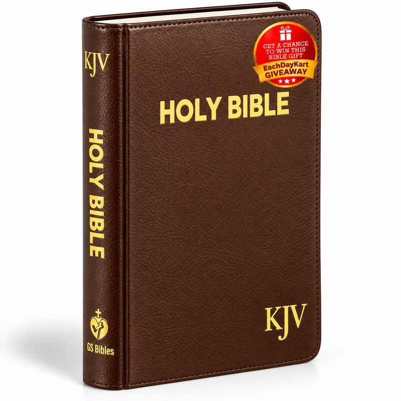 KJV Compact Pearl Vinyl Brown English Bible