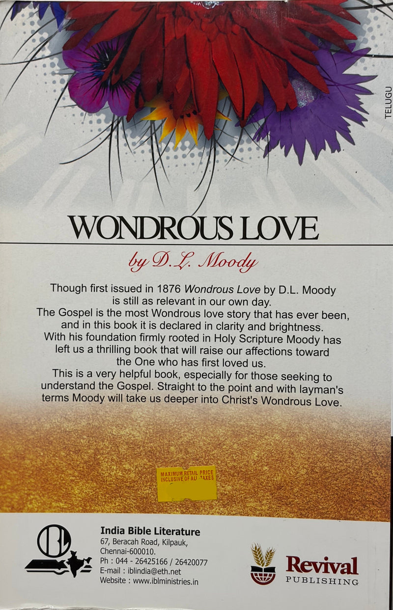 Ascharyakaramaina Prema Telugu Christian Books Amazing Love By D L Moody EachDayKart