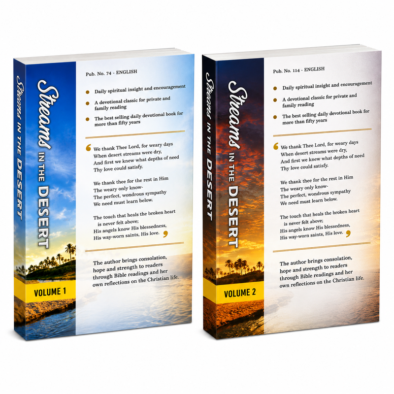 Streams in the Desert Complete Set (Vol. 1 & 2) | 2 Books Combo