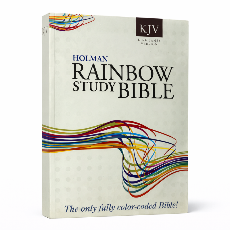 KJV Rainbow Study Bible – Holman | King James Version | Color-Coded Study Bible (Paperback)