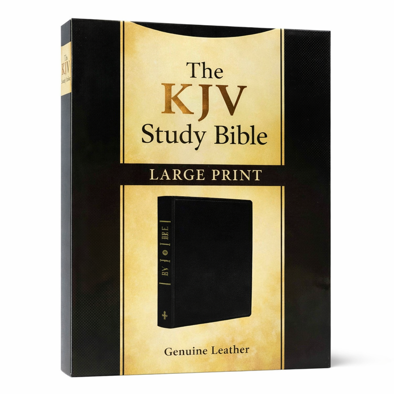KJV Study Bible – Large Print | Genuine Leather | Barbour | King James Version