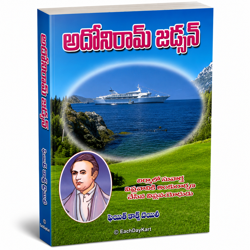 Adoniram Judson Burma Lo Suvartha Viplavaniki Ankurarapana Chesina Viplava Yodhudu Telugu Christian Book by Faith Coxe Bailey EachDayKart