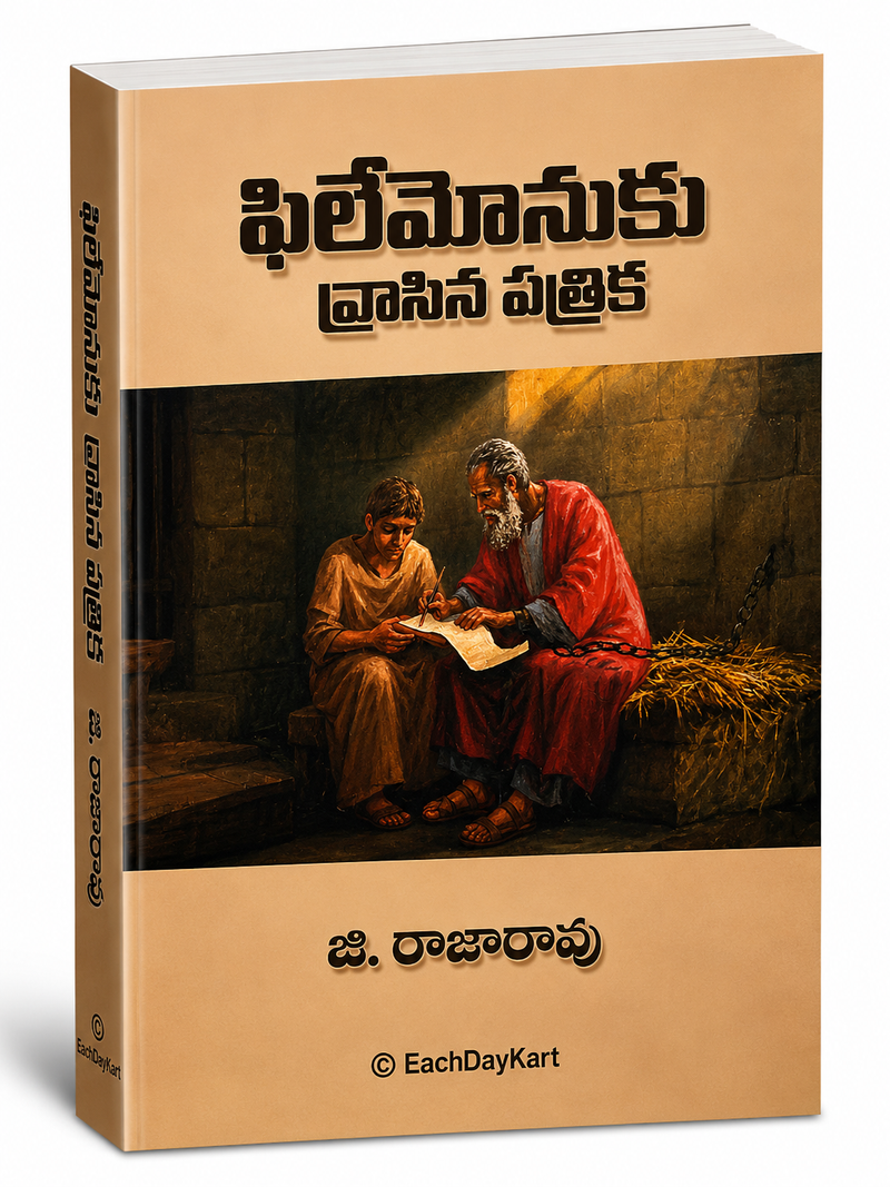 Philemon Telugu Christian Bible Study Book Epistle to Philemon Commentary By G Rajarao EachDayKart