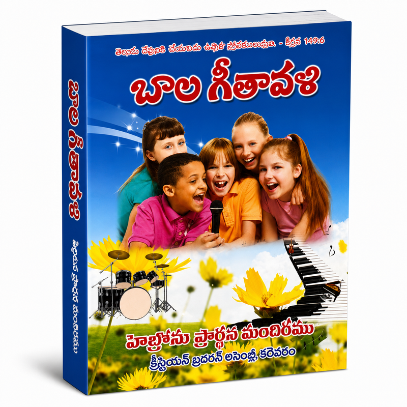 Bala Geethavali Telugu Christian Children Praise Worship Songs Sunday School Hymns Book