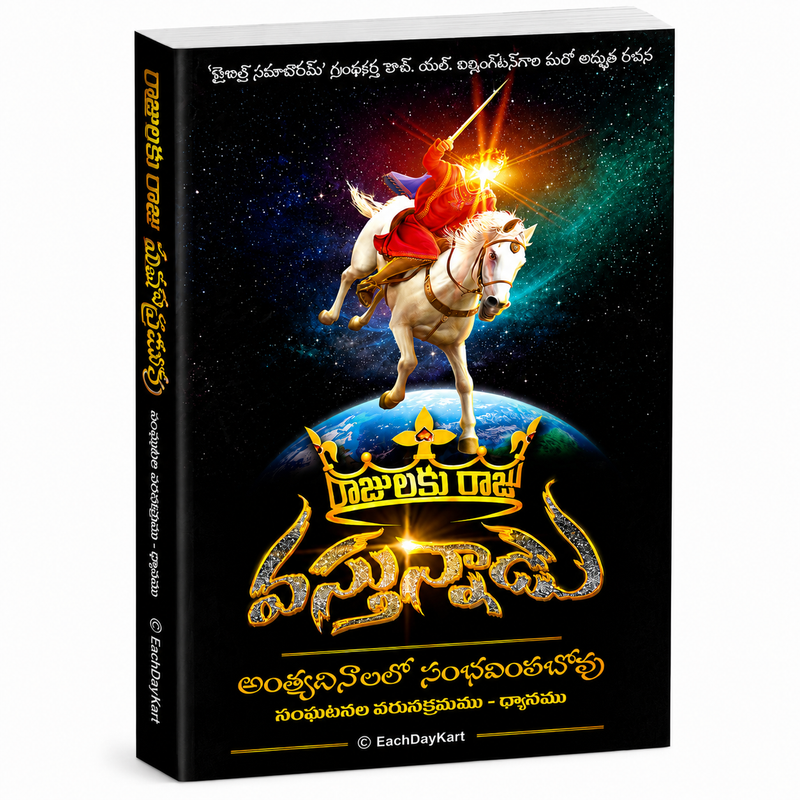Rajulaku Raju Mahaprabhu Telugu Christian Books End Times Prophecy By Dhanamu EachDayKart