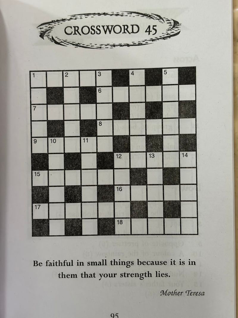 Crossword Puzzles Ii Educational Brain Teaser Activity Book By Dr Chittaranjan Andrade EachDayKart
