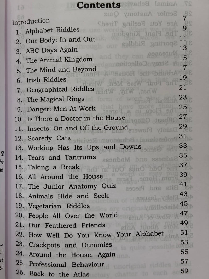Riddles For All Ages By Dr Chittaranjan Andrade Catholic Puzzle And Brain Teaser Book EachDayKart