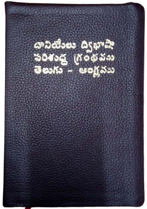 Daniel Bilingual Study bible in Telugu English (KJV) in Leather bound | Daniel Telugu English Diglot bible | Telugu Study Bible