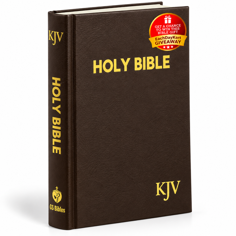 KJV Compact Brown Hardcover English Bible