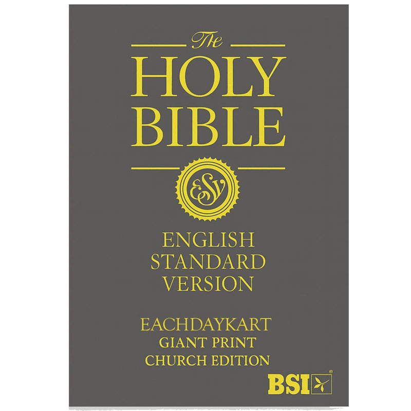 EachDayKart English standard version Pulpit Bible – Extra Large Print, Church Edition