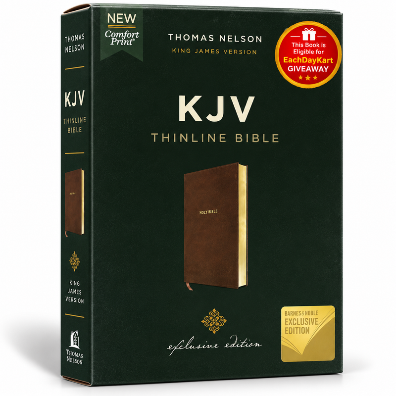 KJV Thinline Bible Comfort Print Exclusive Edition Brown LeatherSoft