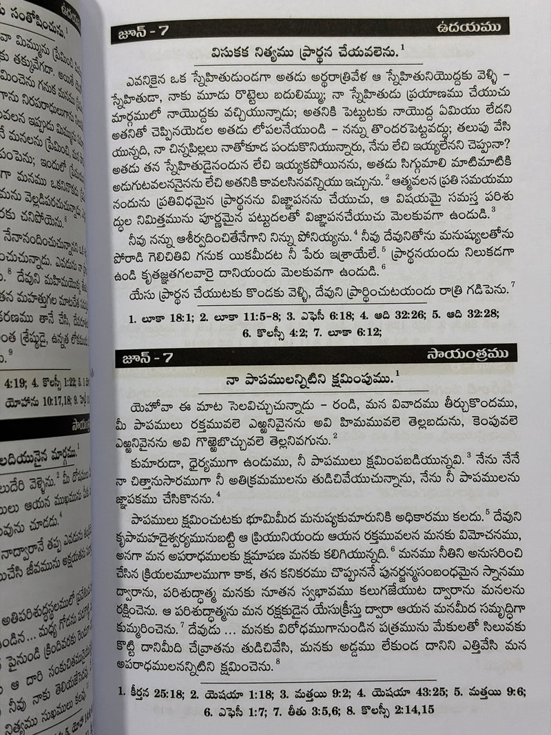 Dinacharya Prarthana Telugu Christian Books Daily Prayer Guide By Paripuddhi Devudu EachDayKart