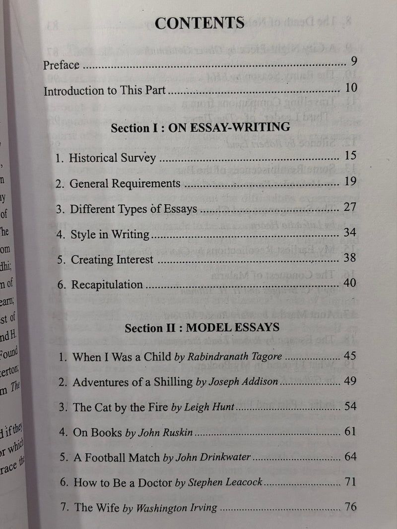 English Composition 5 Essays By A G Rego English Writing Guide Book EachDayKart