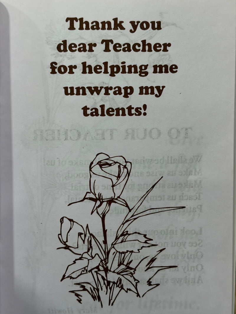 Teacher You Are A Gift Teacher Appreciation Inspirational Book Pauline Publications EachDayKart