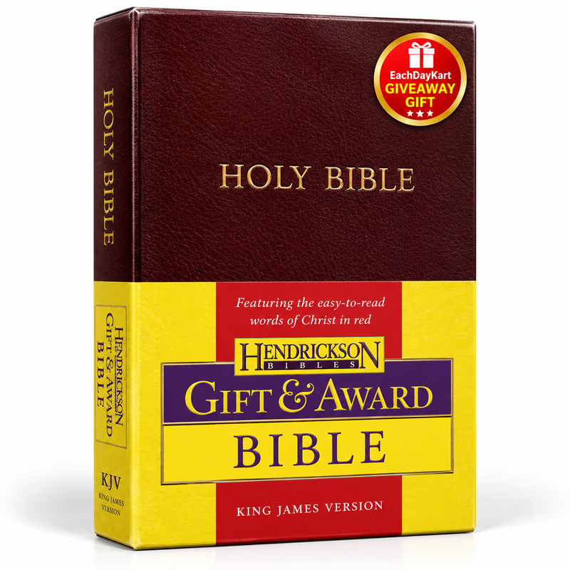 KJV Holy Bible Gift and Award Burgundy Imitation Leather English Bible