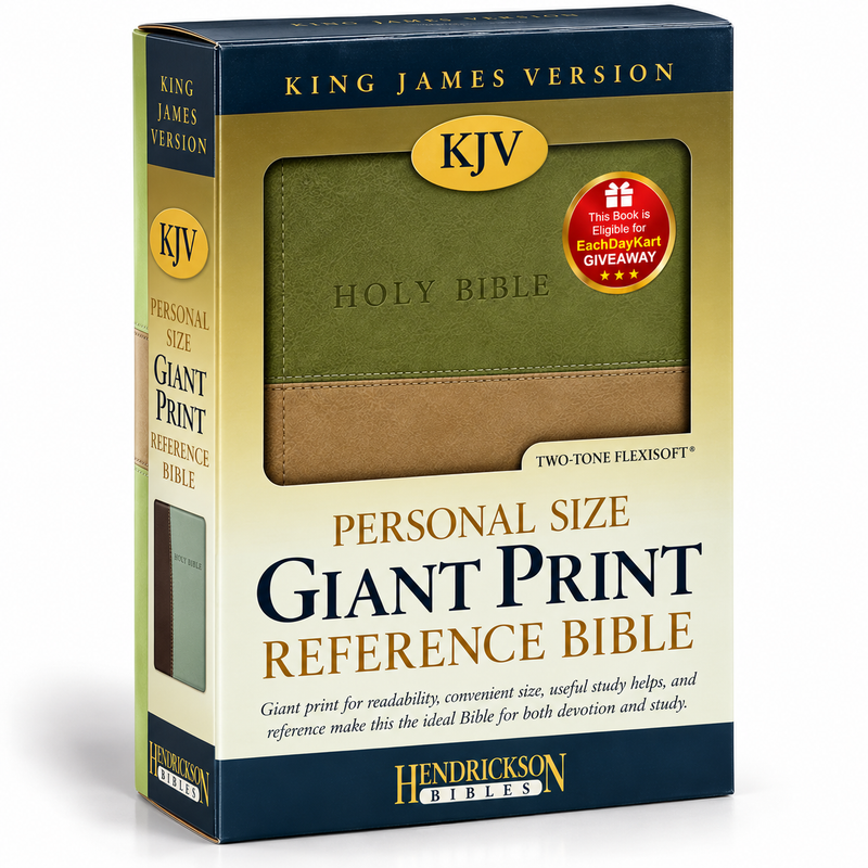 KJV Personal Size Giant Print Reference Bible Imitation Leather English Bible