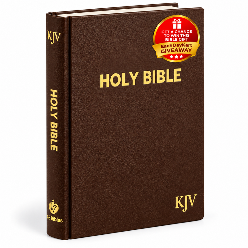 KJV Medium Brown Hardcover English Bible