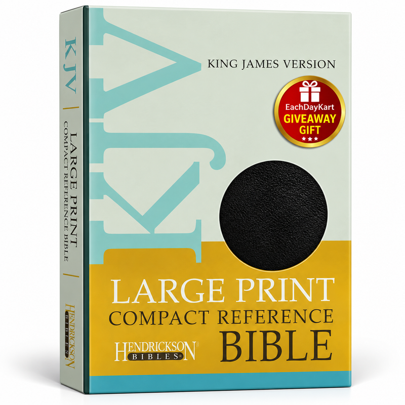 KJV Large Print Compact Reference Bible Imitation Leather English Holy Bible