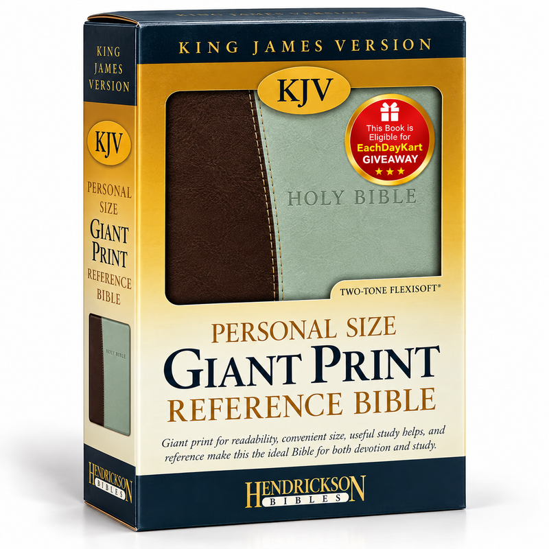 KJV Personal Size Giant Print Reference Bible LeatherSoft English Bible