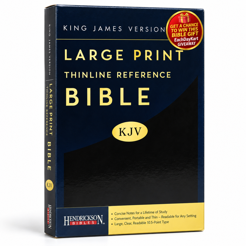 KJV Thinline Reference Bible LeatherSoft Red Letter Large Print English Bible
