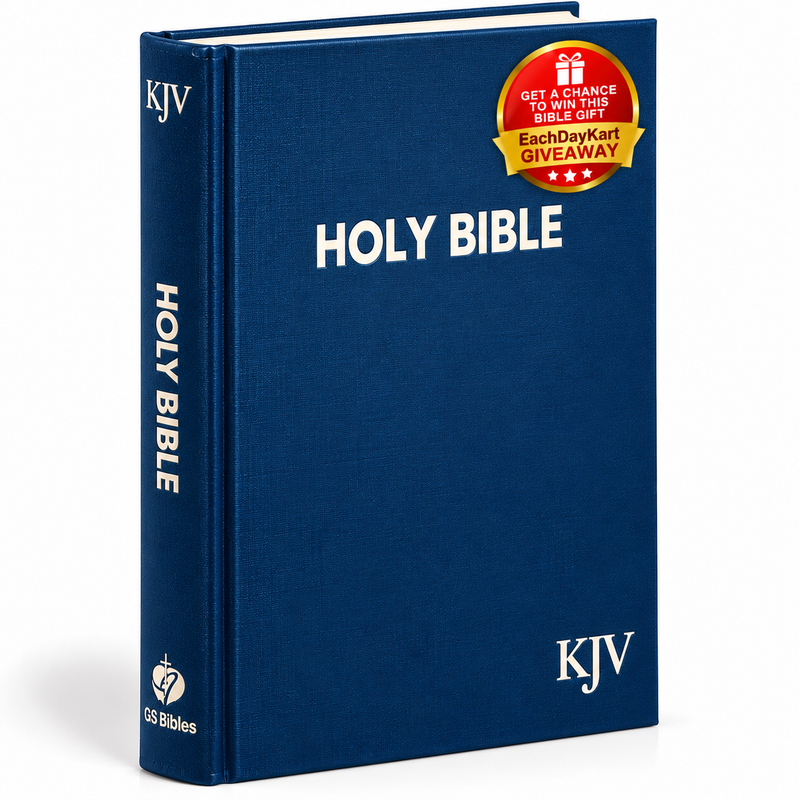 KJV Medium Blue Hardcover English Bible