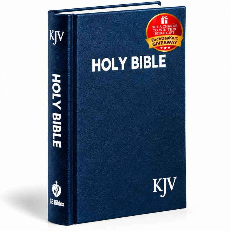 KJV Compact Blue Hardcover English Bible
