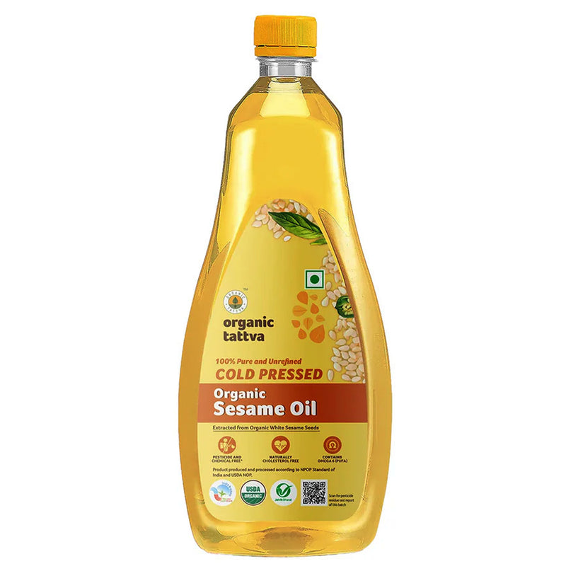 Cold Pressed Sesame Oil 1 Litre by Organic Tattva