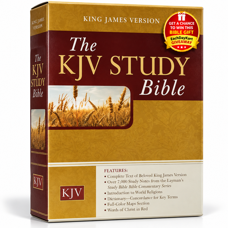 The KJV Study Bible Bonded Leather Red Letter English King James Bible