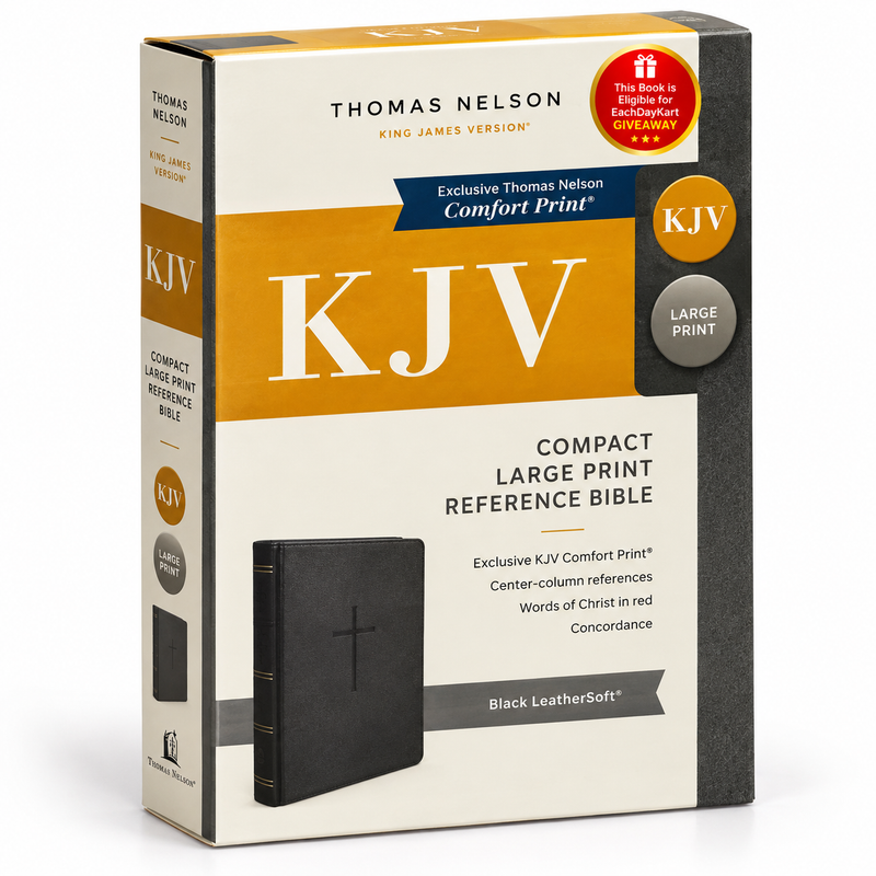 KJV Holy Bible Large Print Comfort Print Imitation Leather English Bible