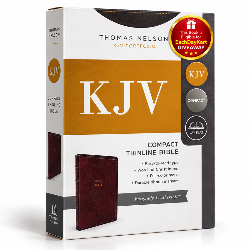 KJV Thinline Bible Comfort Print Imitation Leather English Bible